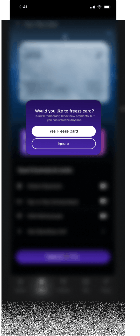 Final freeze screen