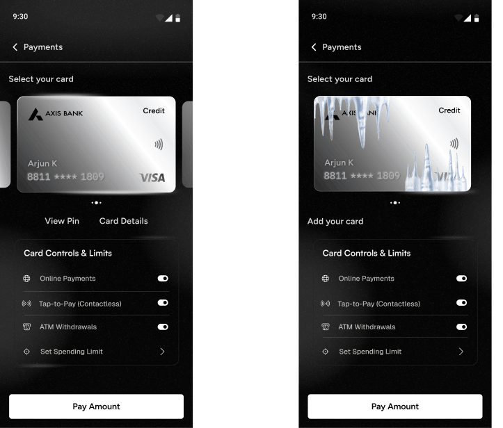 Black theme iteration 1