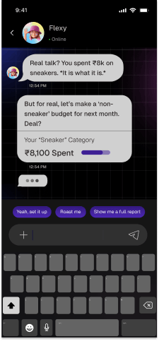 Chat with keyboard